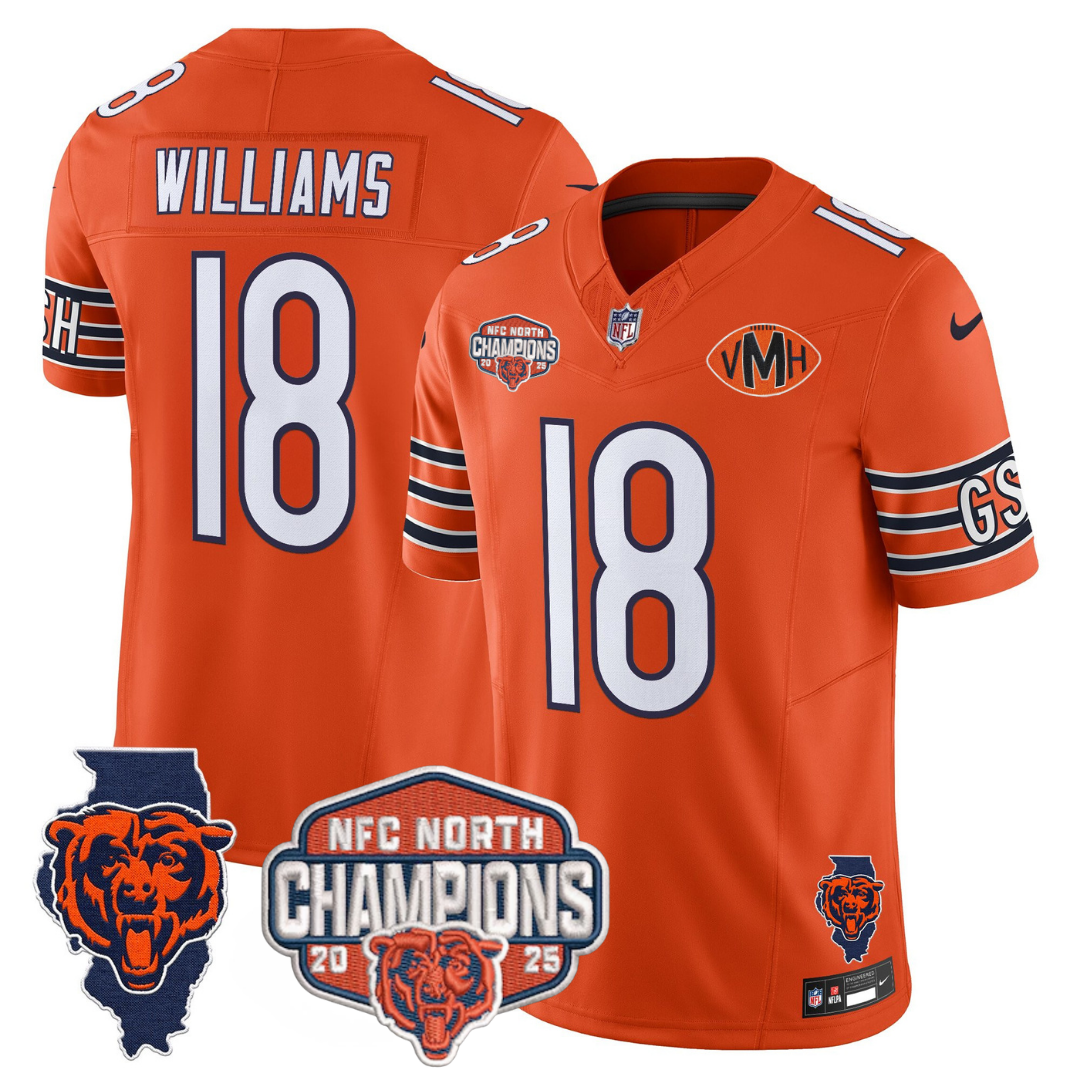 CHI 2025 NFC North Champions Patch Jersey V2