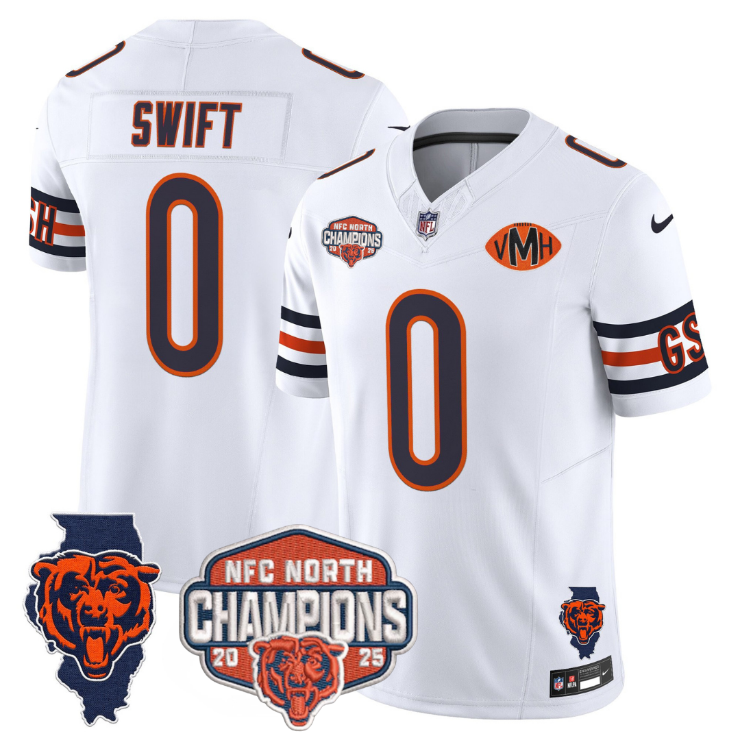 CHI 2025 NFC North Champions Patch Jersey V2