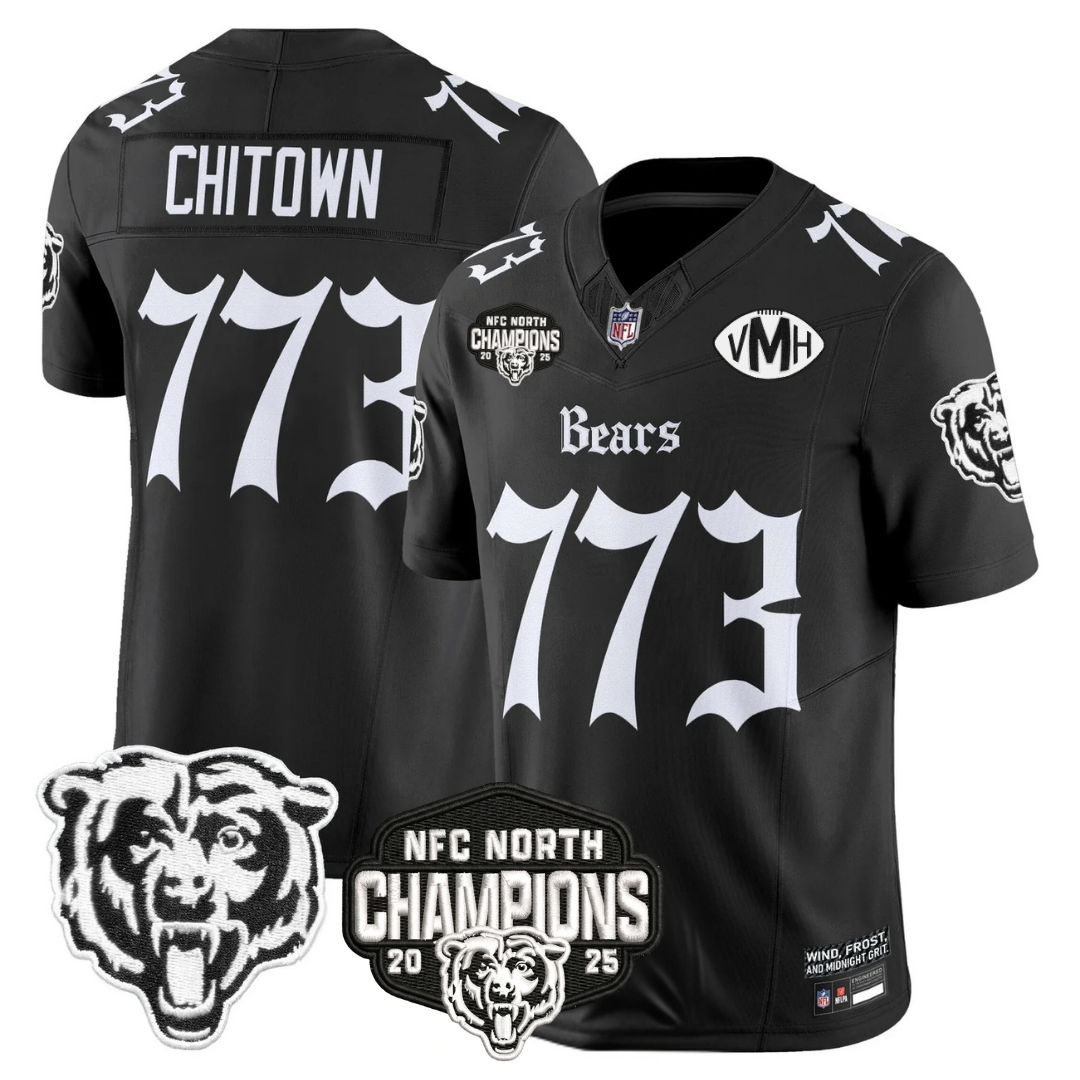 CHI 'Gothic Midway Legacy' NFC North Champions Patch Vapor Limited Jersey