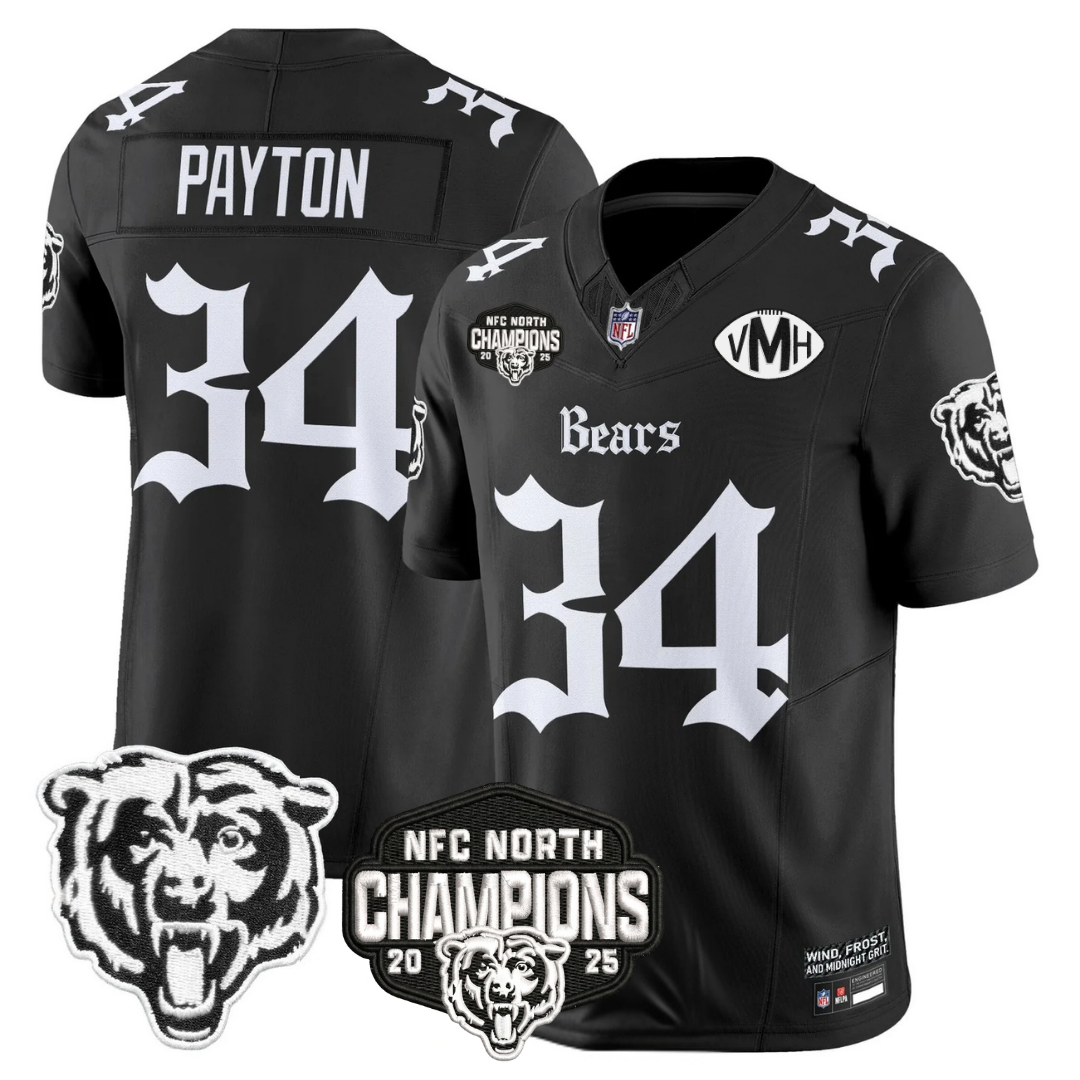 CHI 'Gothic Midway Legacy' NFC North Champions Patch Vapor Limited Jersey