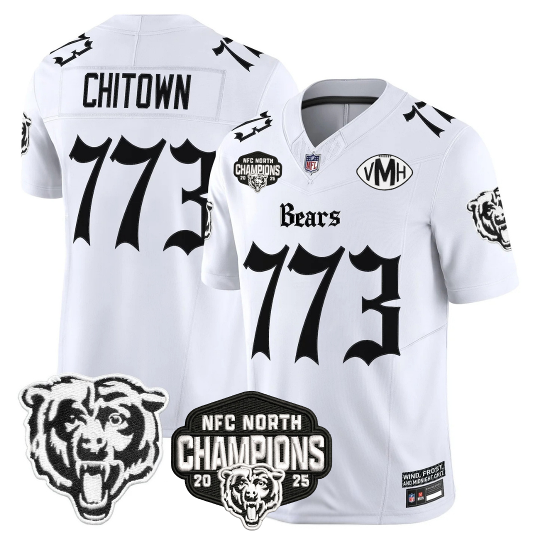 CHI 'Gothic Midway Legacy' NFC North Champions Patch Vapor Limited Jersey