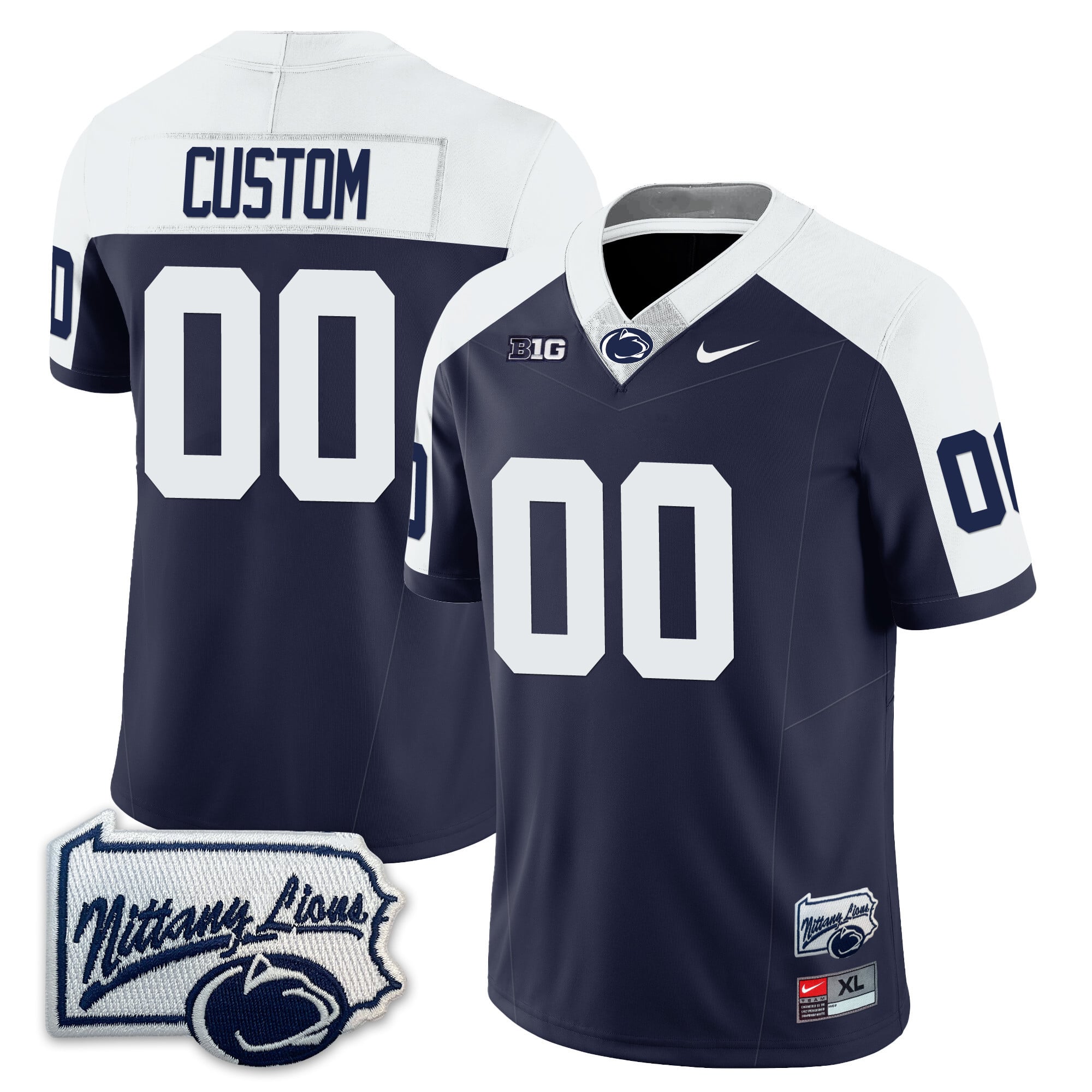 Penn State Nittany Lions Football Custom Jersey - All Stitched