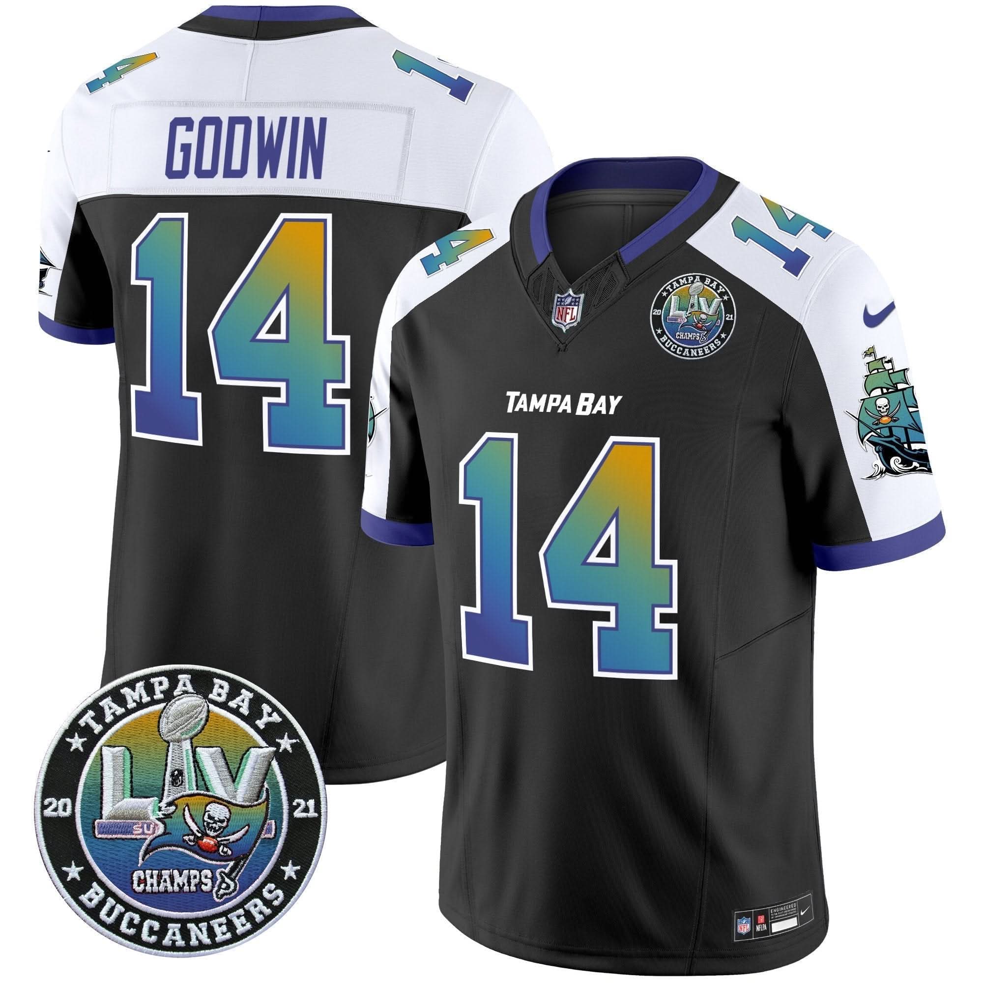 TB "Tampa City" Super Bowl LIV Patch Vapor Limited Jersey