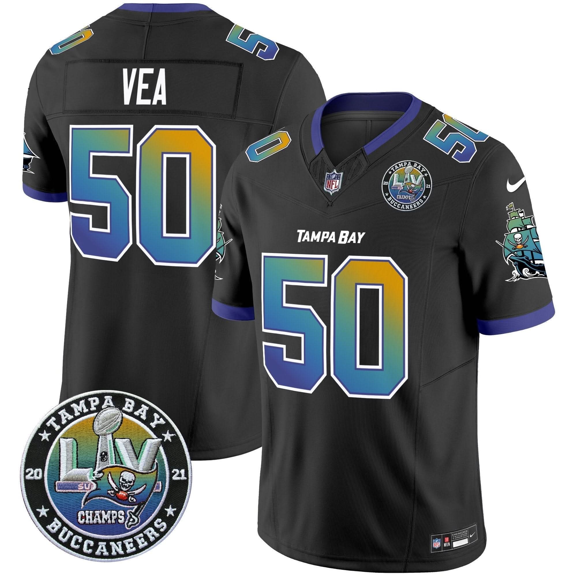 TB "Tampa City" Super Bowl LIV Patch Vapor Limited Jersey