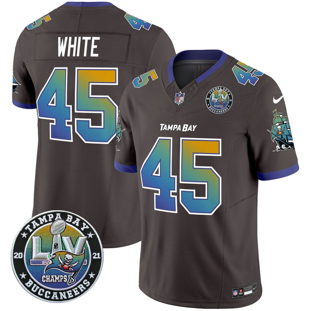 TB "Tampa City" Super Bowl LIV Patch Vapor Limited Jersey