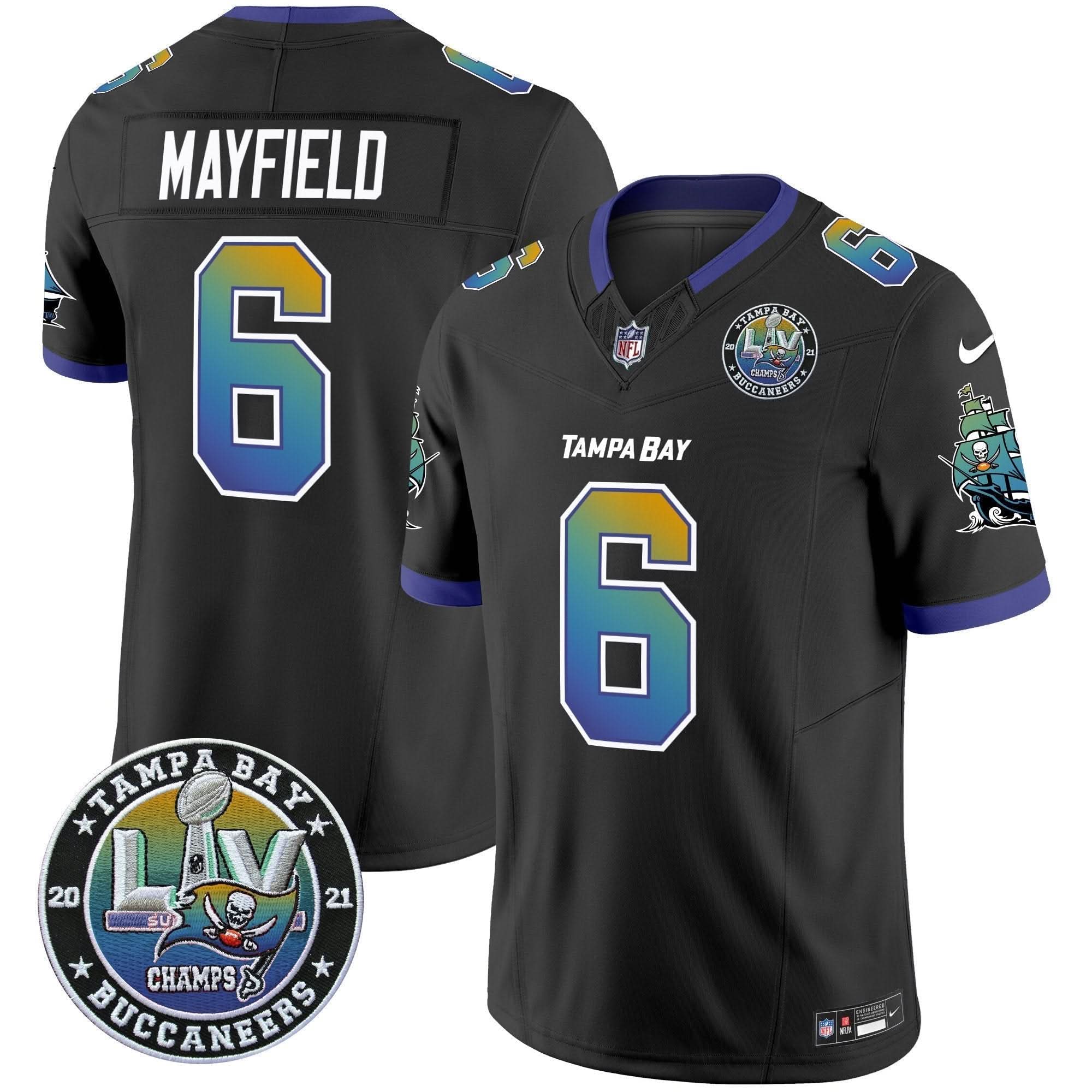 TB "Tampa City" Super Bowl LIV Patch Vapor Limited Jersey