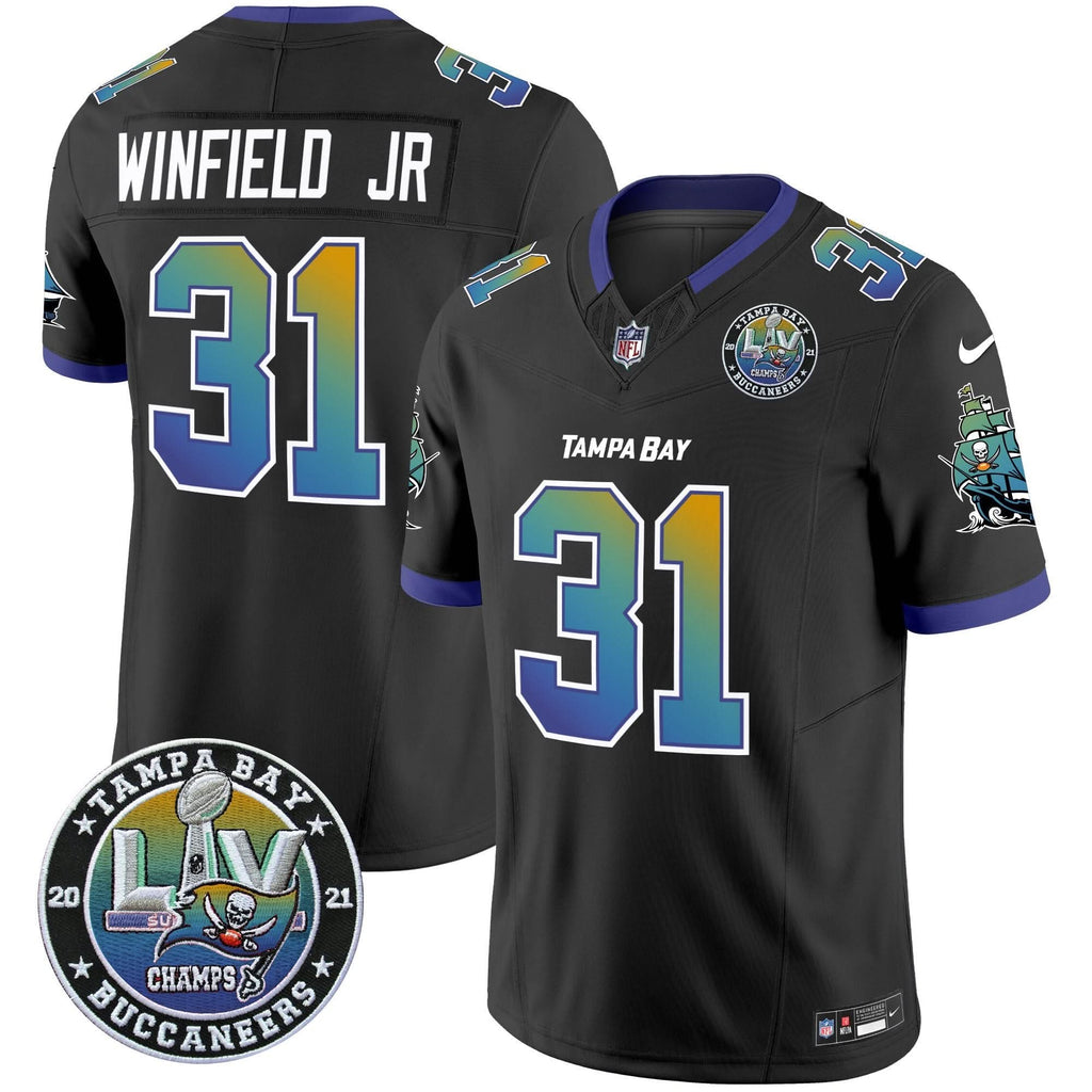 TB Tampa City Super Bowl LIV Patch Vapor Limited Jersey