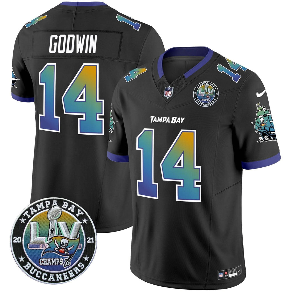 TB "Tampa City" Super Bowl LIV Patch Vapor Limited Jersey