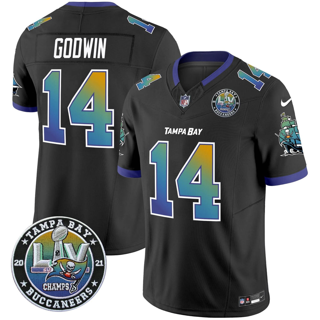 TB Tampa City Super Bowl LIV Patch Vapor Limited Jersey