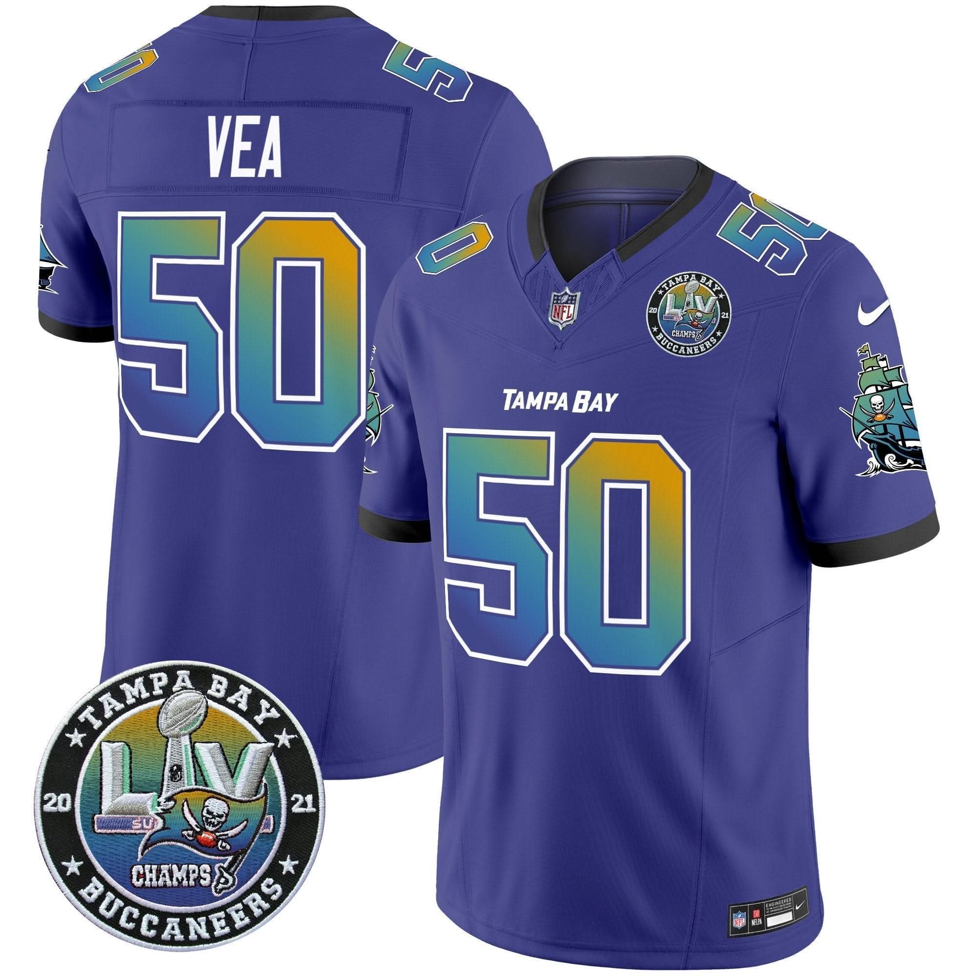 TB "Tampa City" Super Bowl LIV Patch Vapor Limited Jersey