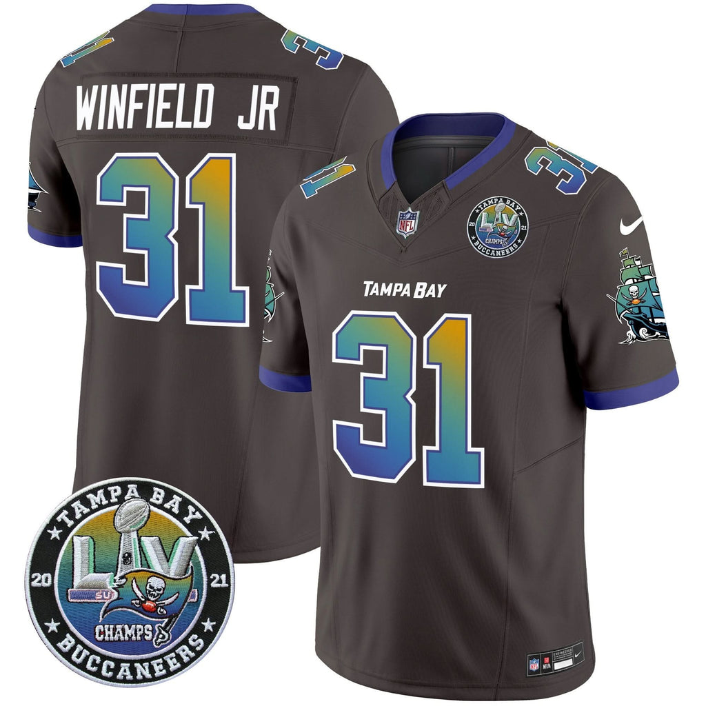 TB Tampa City Super Bowl LIV Patch Vapor Limited Jersey