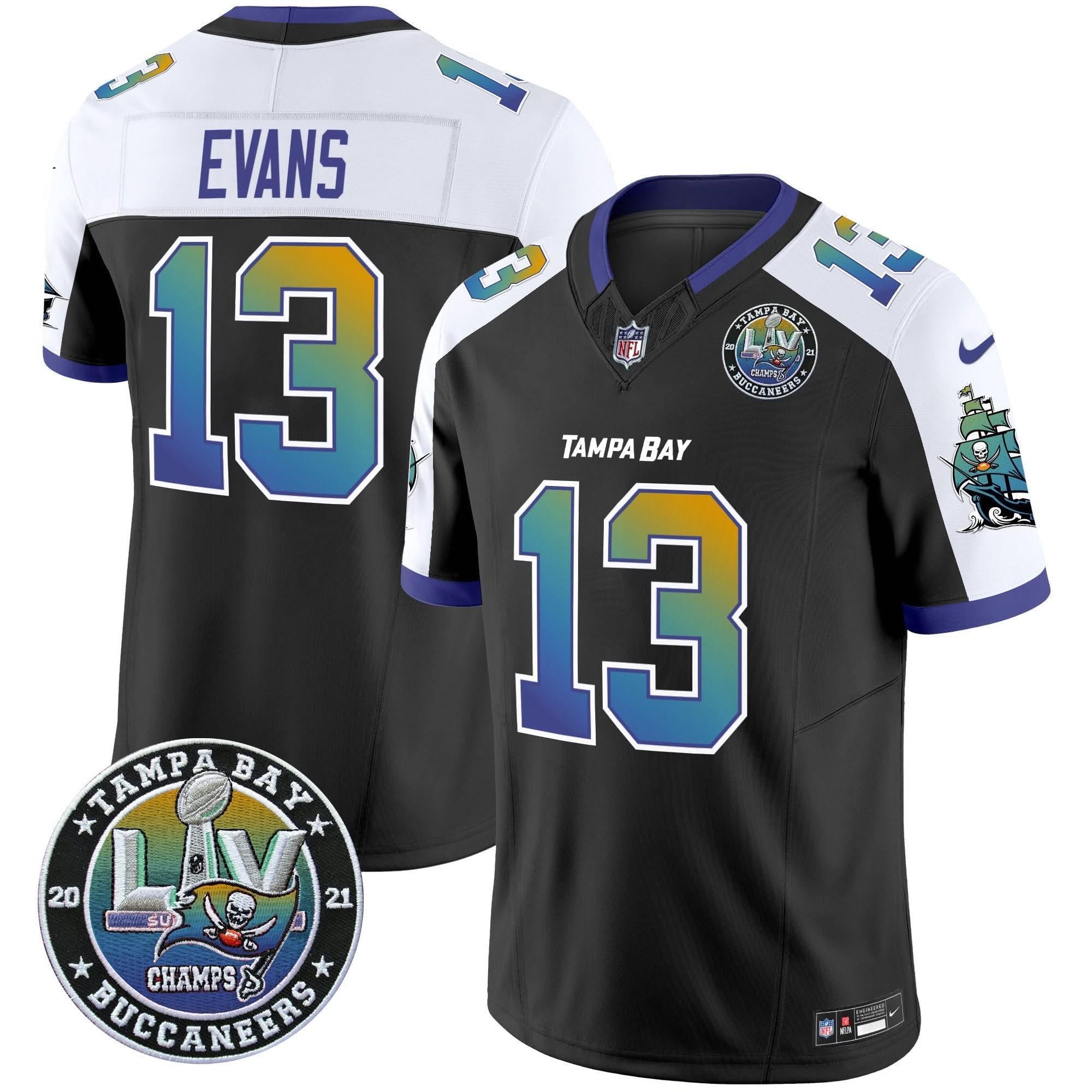TB Tampa City Super Bowl LIV Patch Vapor Limited Jersey