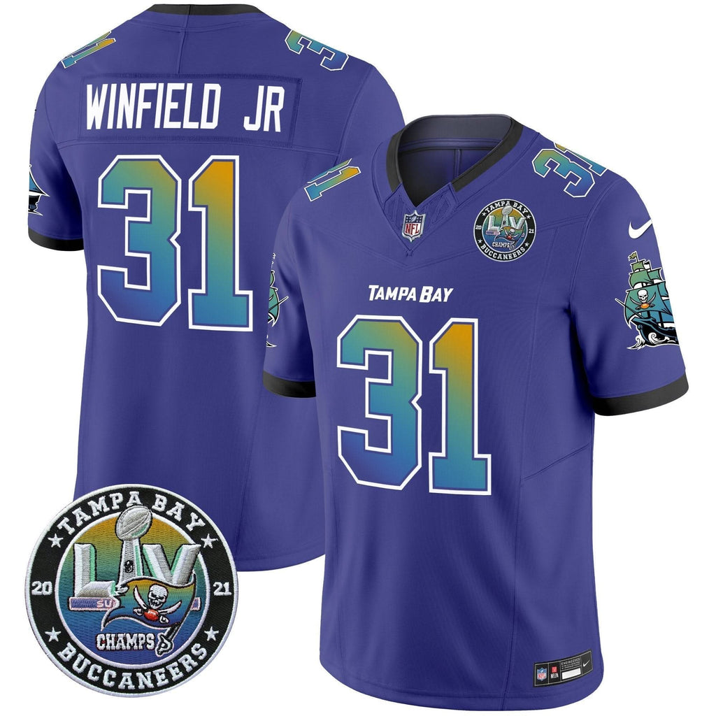 TB "Tampa City" Super Bowl LIV Patch Vapor Limited Jersey