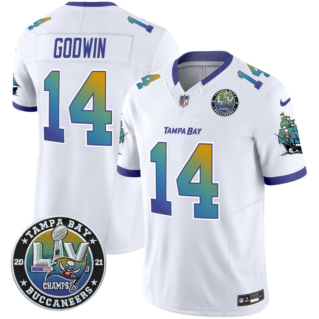 TB Tampa City Super Bowl LIV Patch Vapor Limited Jersey