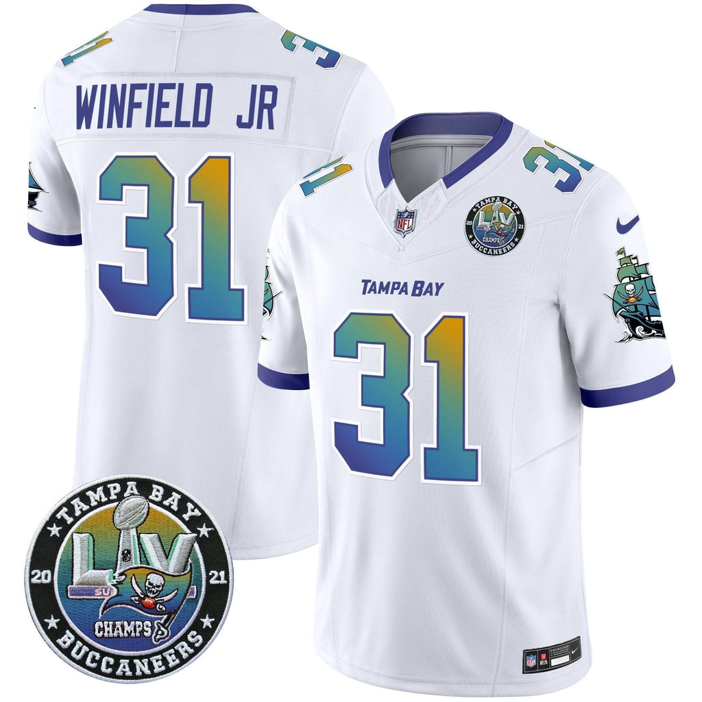 TB "Tampa City" Super Bowl LIV Patch Vapor Limited Jersey