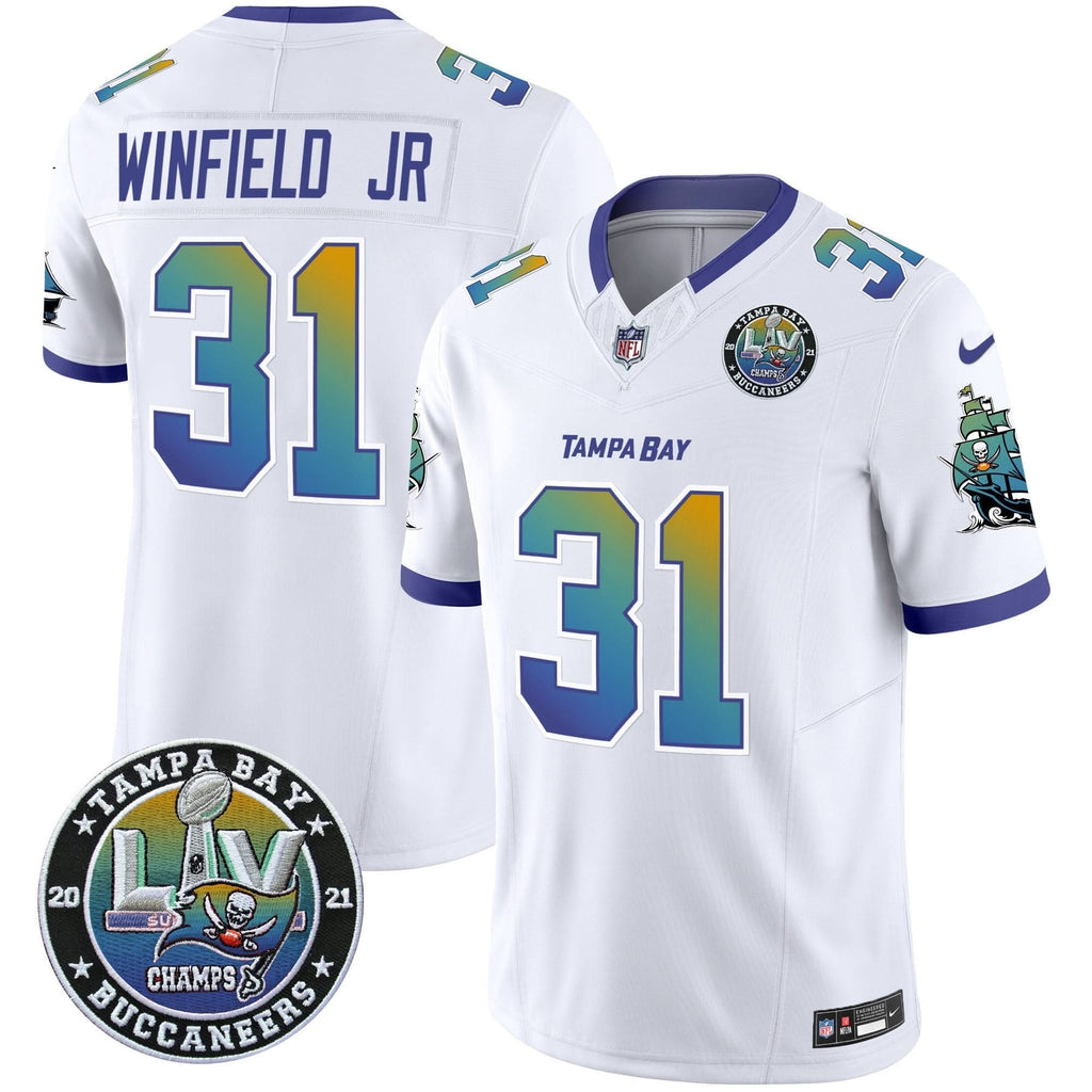 TB Tampa City Super Bowl LIV Patch Vapor Limited Jersey