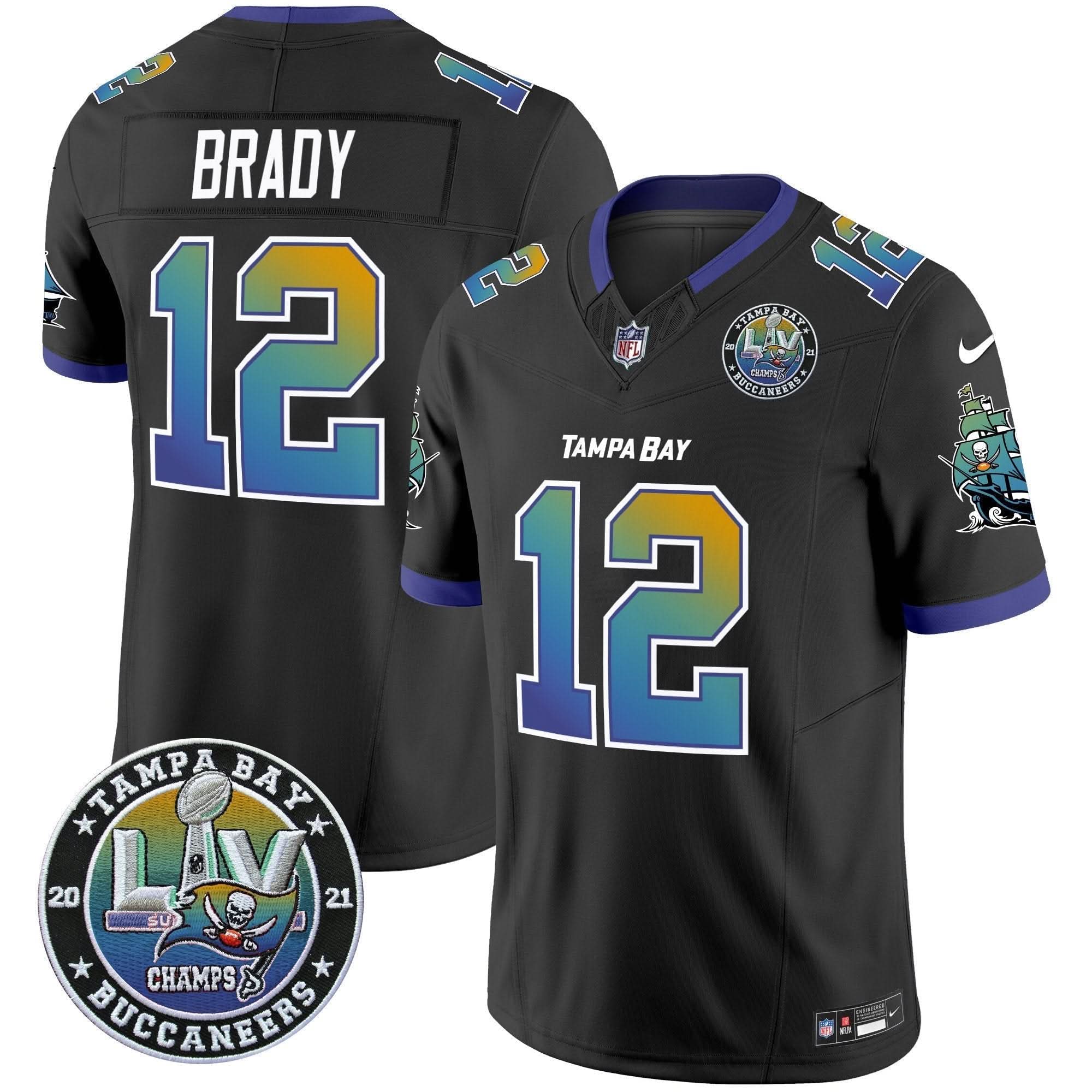 TB "Tampa City" Super Bowl LIV Patch Vapor Limited Jersey