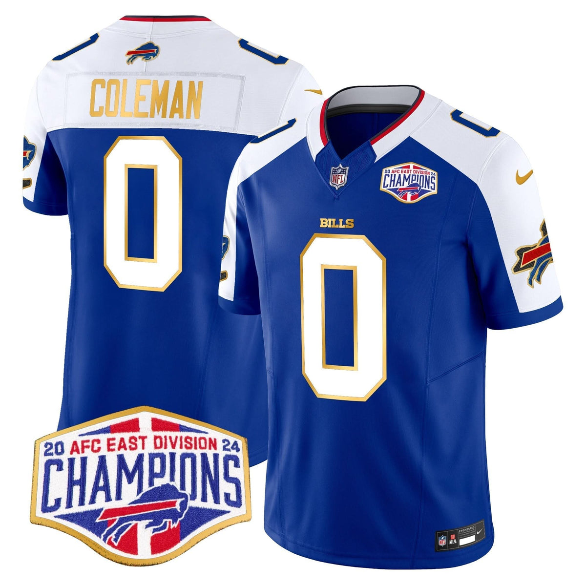 BUF 2024 AFC East Division Champions Gold Trim Vapor Limited Jersey