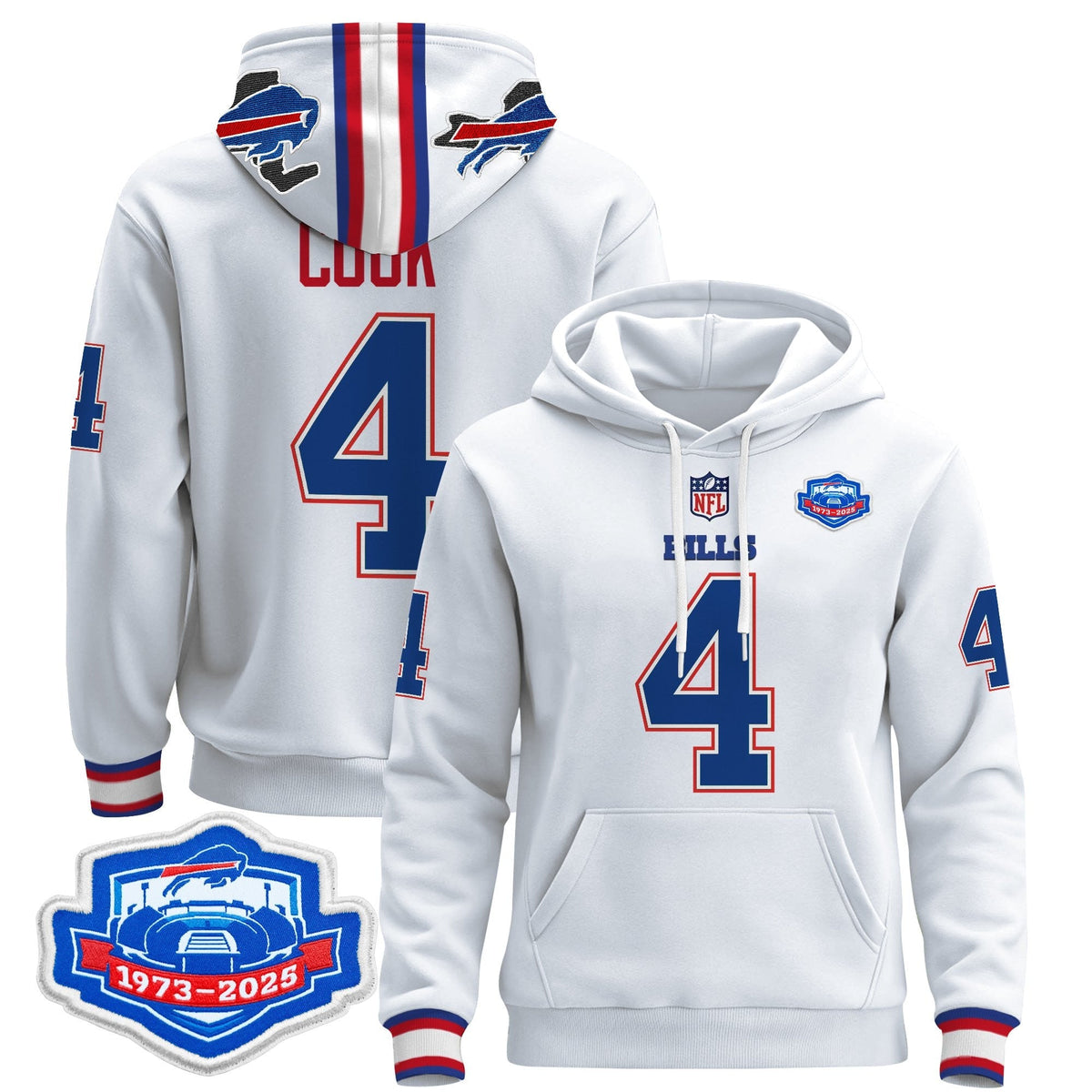 BUF 2025 Farewell Season Patch Pullover Hoodie - All Stitched