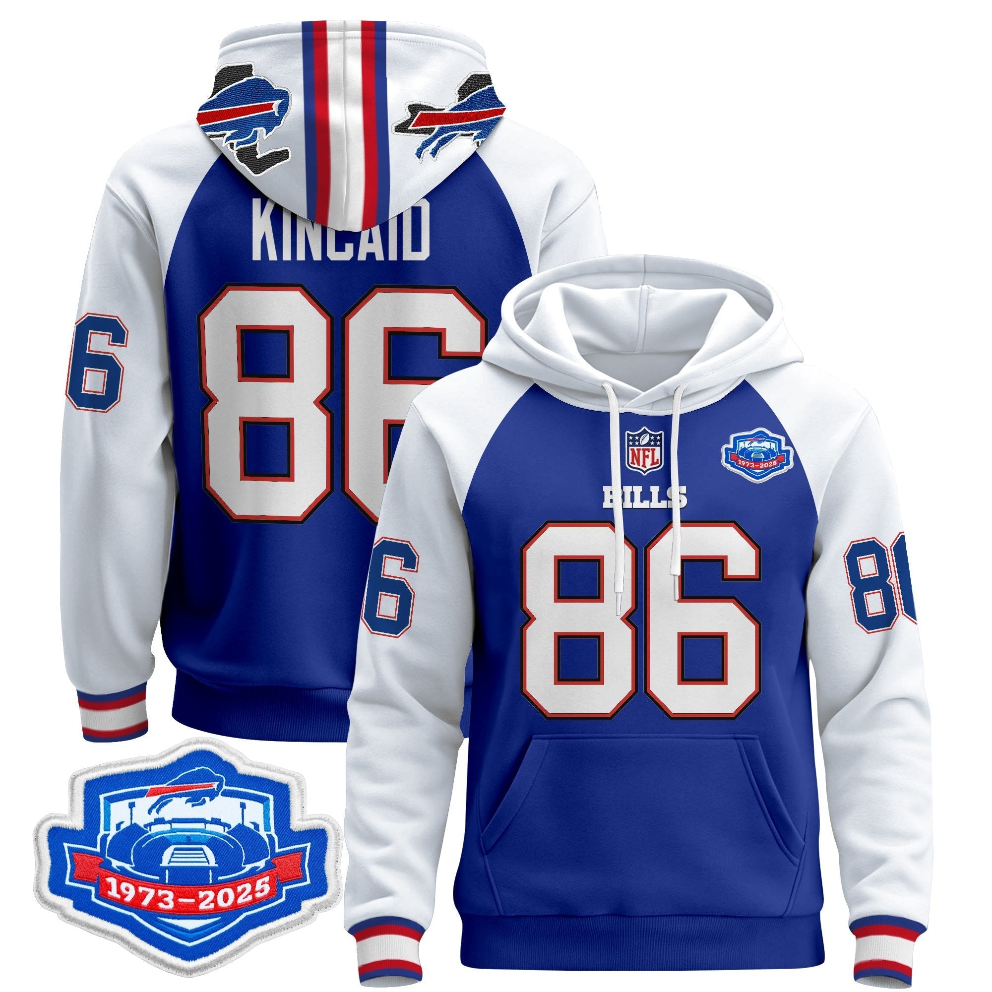 BUF 2025 Farewell Season Patch Pullover Hoodie - All Stitched