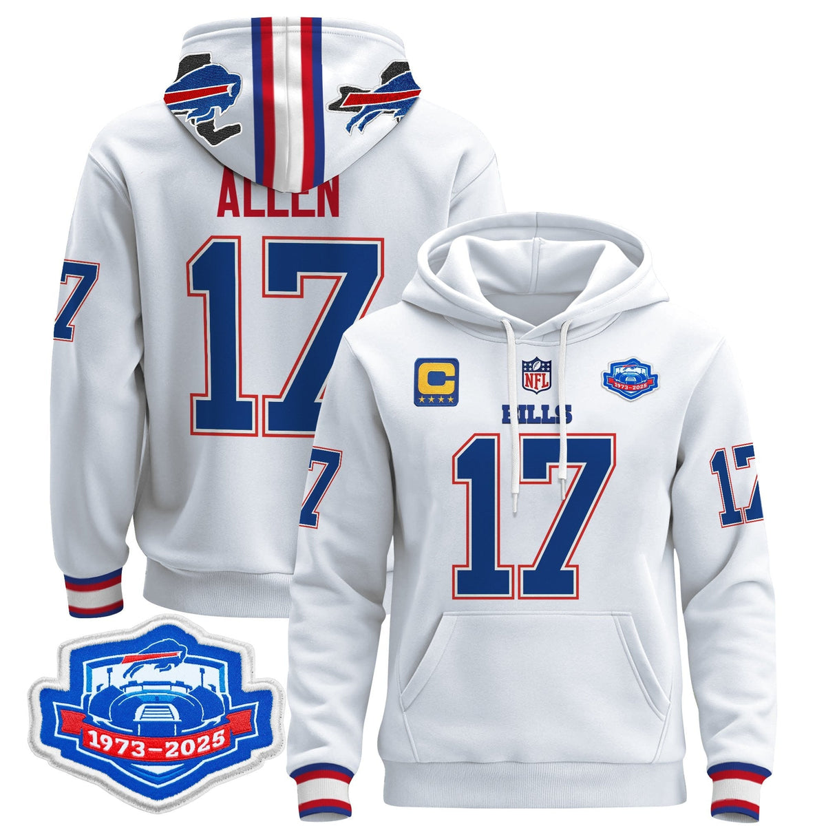 BUF 2025 Farewell Season Patch Pullover Hoodie - All Stitched