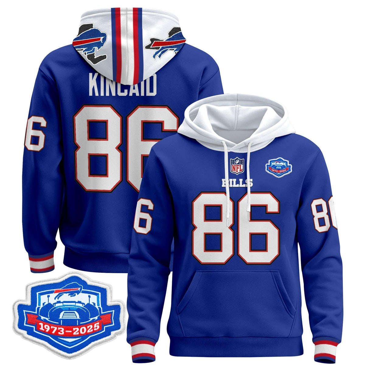 BUF 2025 Farewell Season Patch Pullover Hoodie - All Stitched