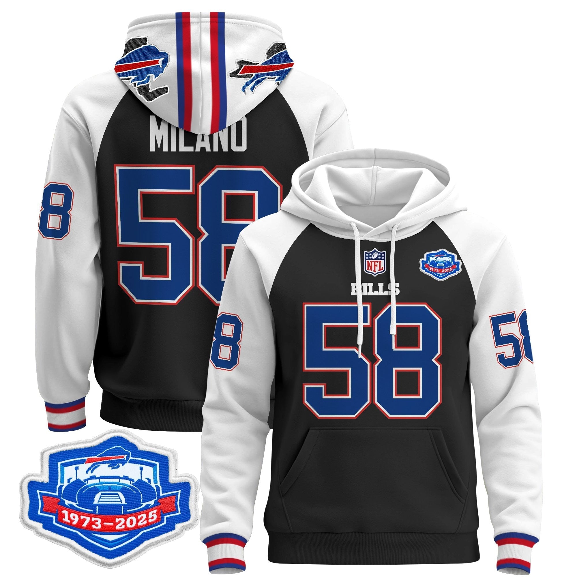 BUF 2025 Farewell Season Patch Pullover Hoodie - All Stitched