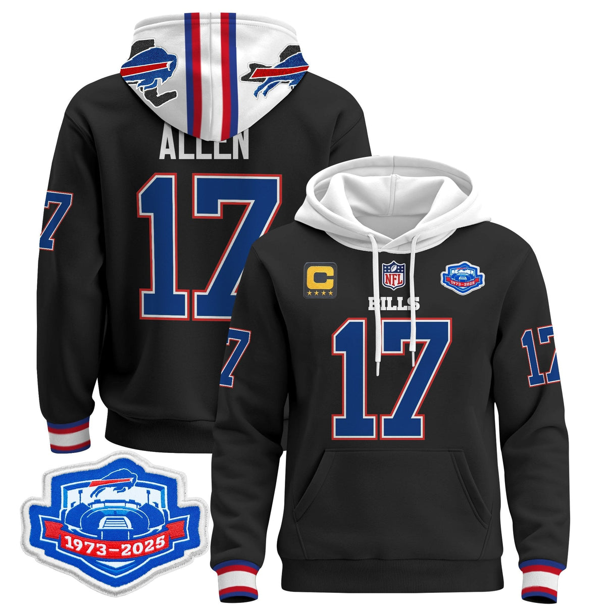 BUF 2025 Farewell Season Patch Pullover Hoodie - All Stitched