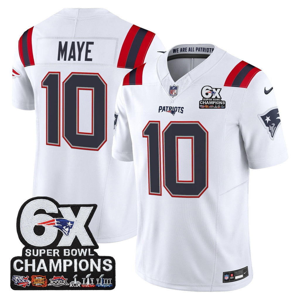 NE 6-Time Champions Patch Vapor Limited Jersey