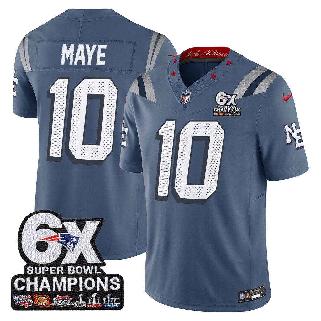 NE 6-Time Champions Patch Vapor Limited Jersey