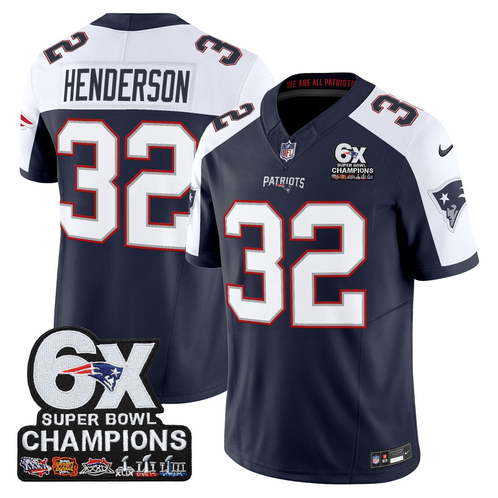 NE 6-Time Champions Patch Vapor Limited Jersey