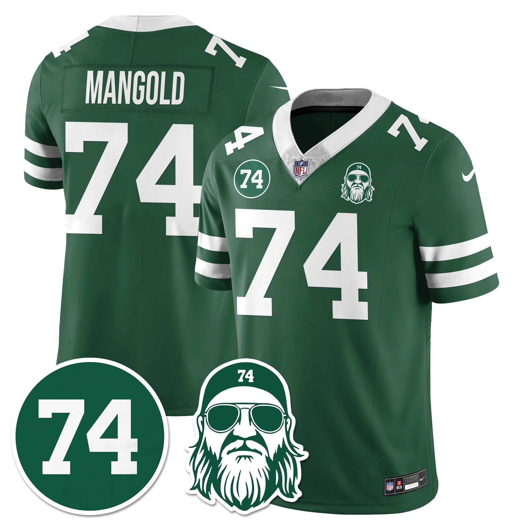 NYJ Vapor Limited Jersey - Nick Mangold Patch