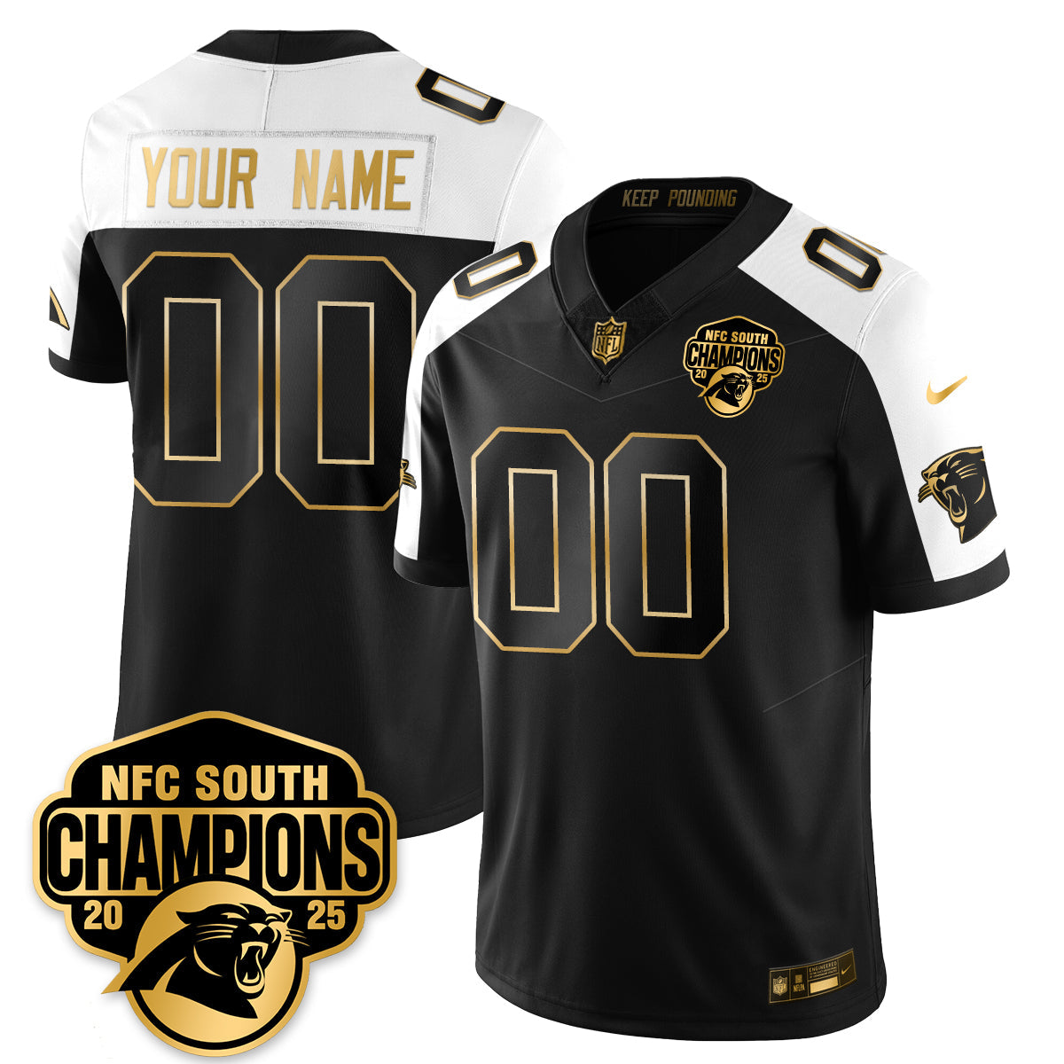 CAR NFC South Division Champions Vapor Limited Gold Jersey