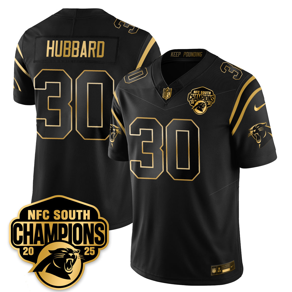 CAR NFC South Division Champions Vapor Limited Gold Jersey
