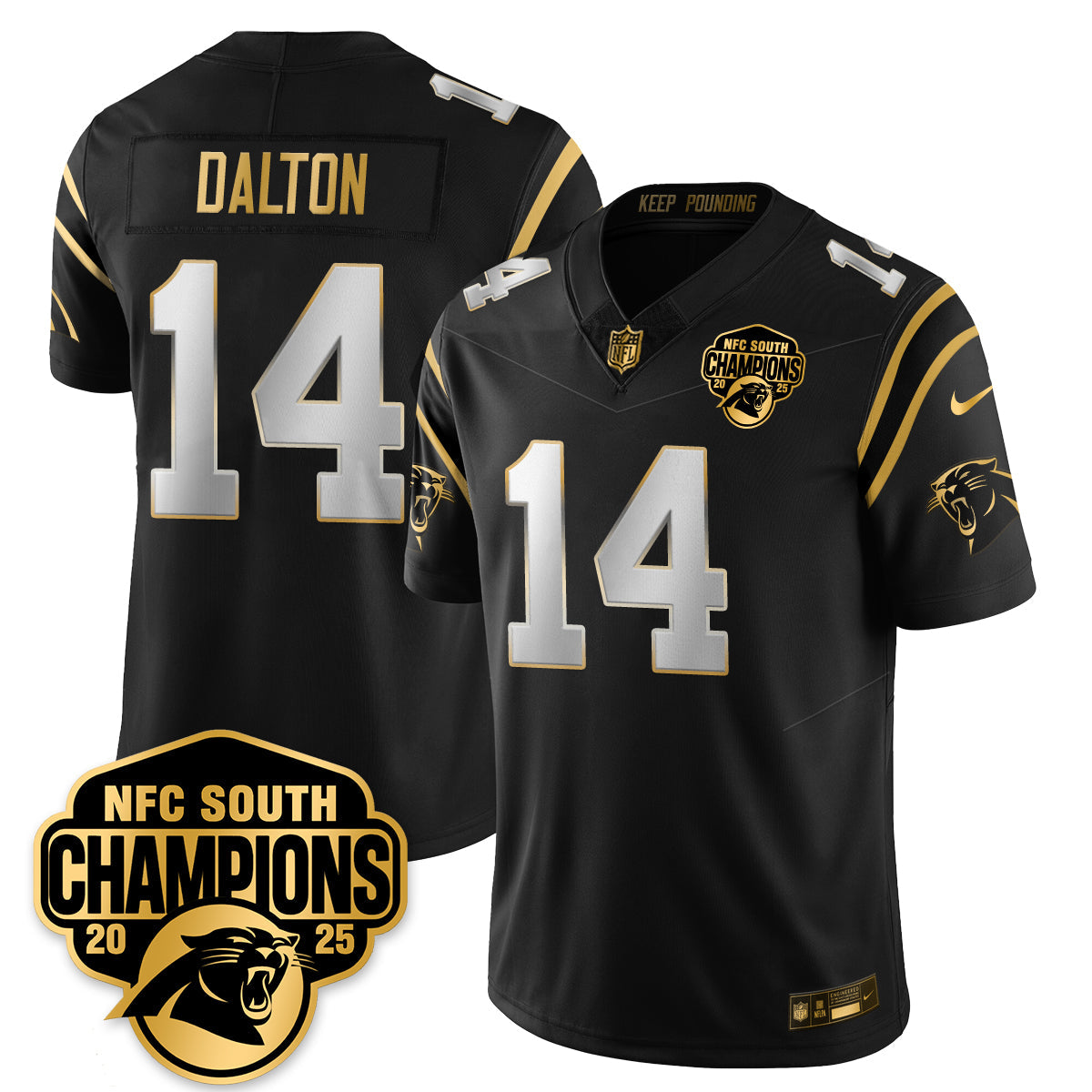CAR NFC South Division Champions Vapor Limited Gold Jersey