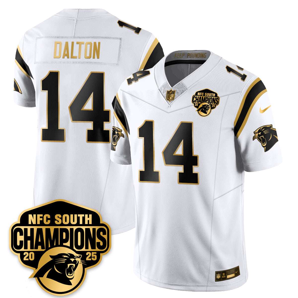 CAR NFC South Division Champions Vapor Limited Gold Jersey