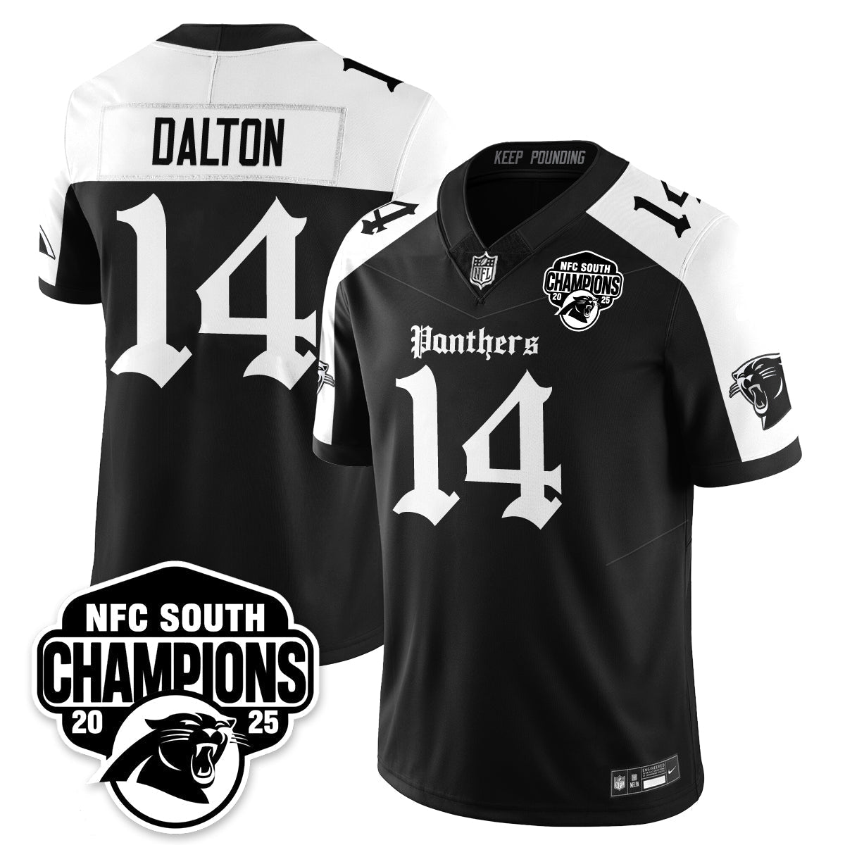 CAR Gothic NFC South Division Champions Vapor Limited Gothic Jersey