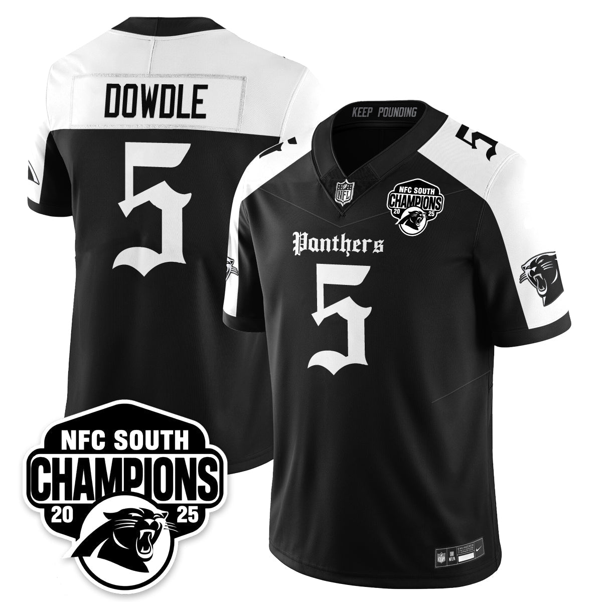 CAR Gothic NFC South Division Champions Vapor Limited Gothic Jersey