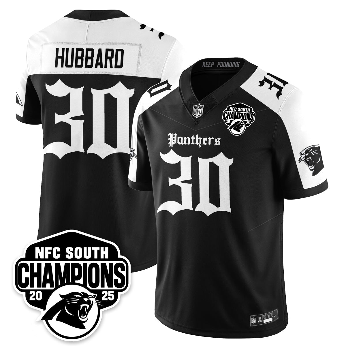 CAR Gothic NFC South Division Champions Vapor Limited Gothic Jersey