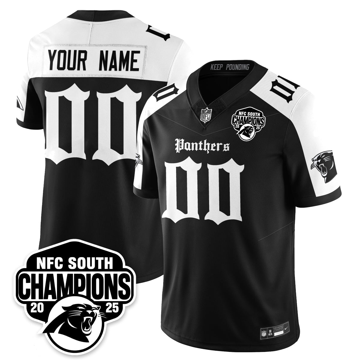 CAR Gothic NFC South Division Champions Vapor Limited Gothic Jersey