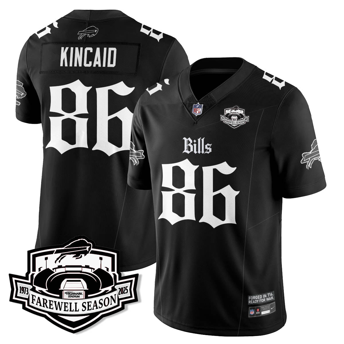 BUF Gothic Vapor Limited Jersey - Farewell Highmark Patch