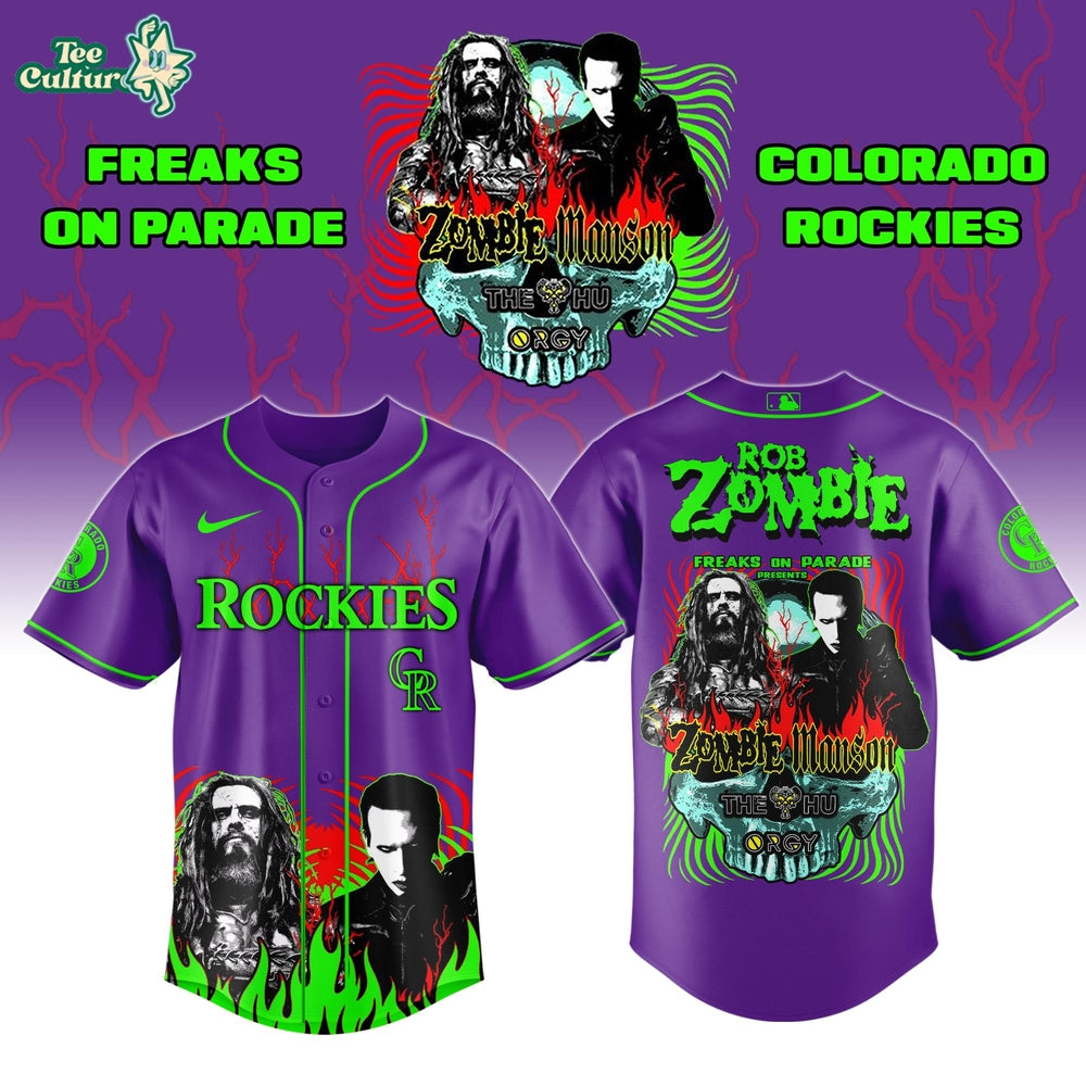 Colorado Rockies x Freaks On Parade Tour 2026 Colab Jersey Limited Edition
