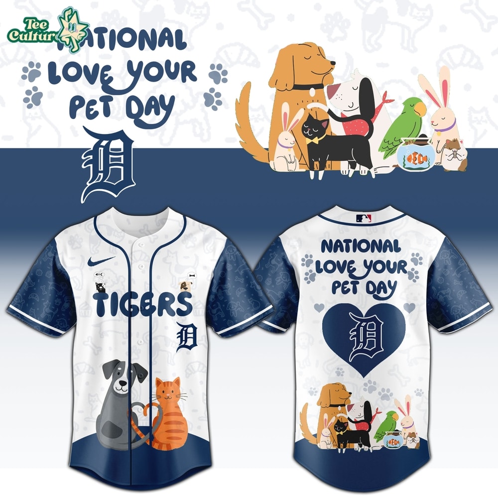 Detroit Tigers National Love Your Pet Day 2026 Special Edition Jersey