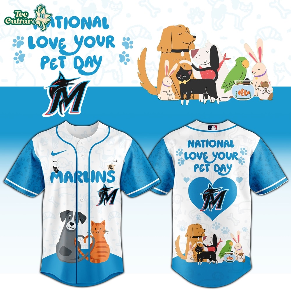 Miami Marlins National Love Your Pet Day 2026 Special Fan Jersey