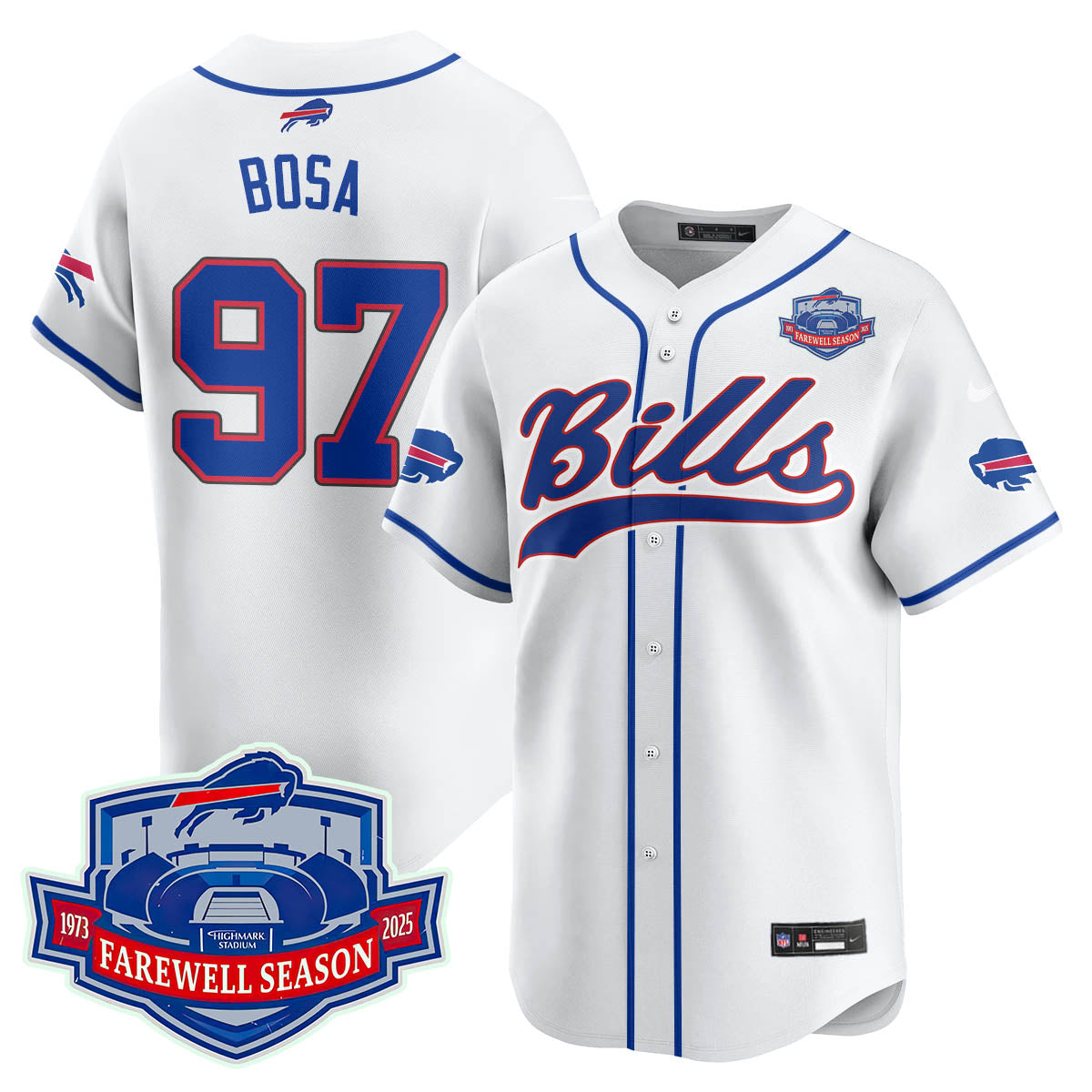 BB 2025 Baseball Jersey All Stitched - Farewell to Highmark Stadium