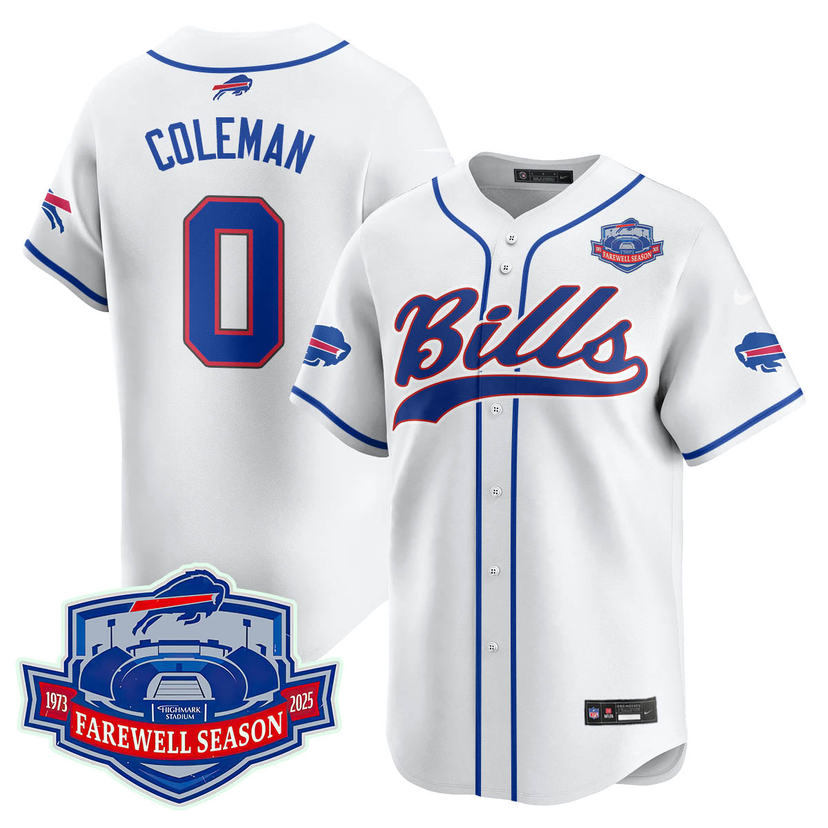 BB 2025 Baseball Jersey All Stitched - Farewell to Highmark Stadium