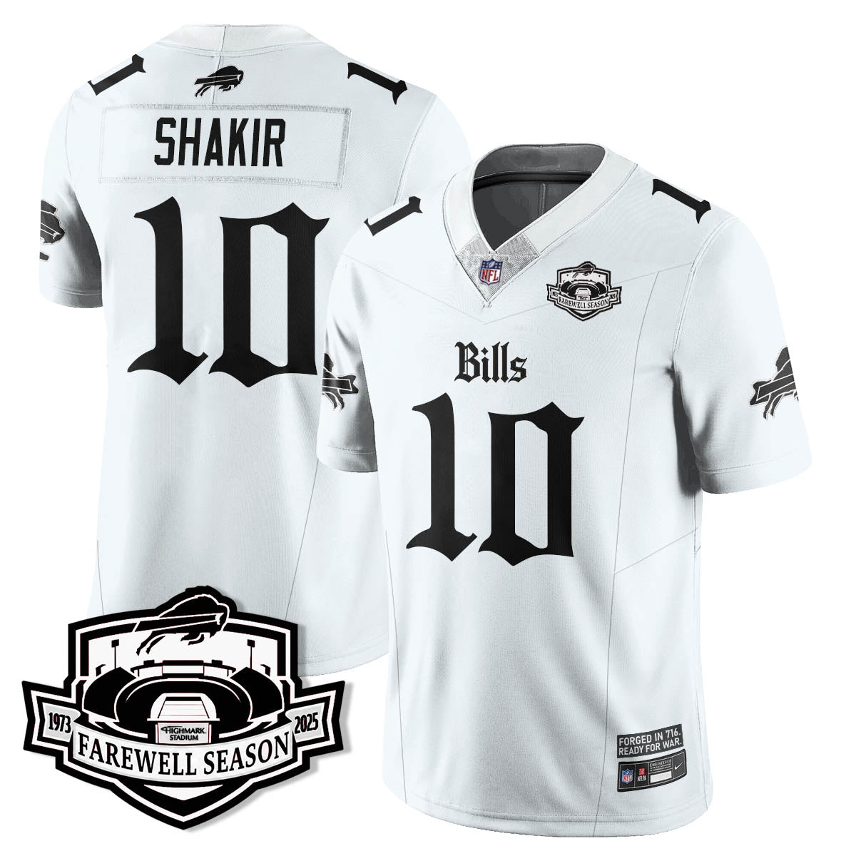 BUF Gothic Vapor Limited Jersey - Farewell Highmark Patch