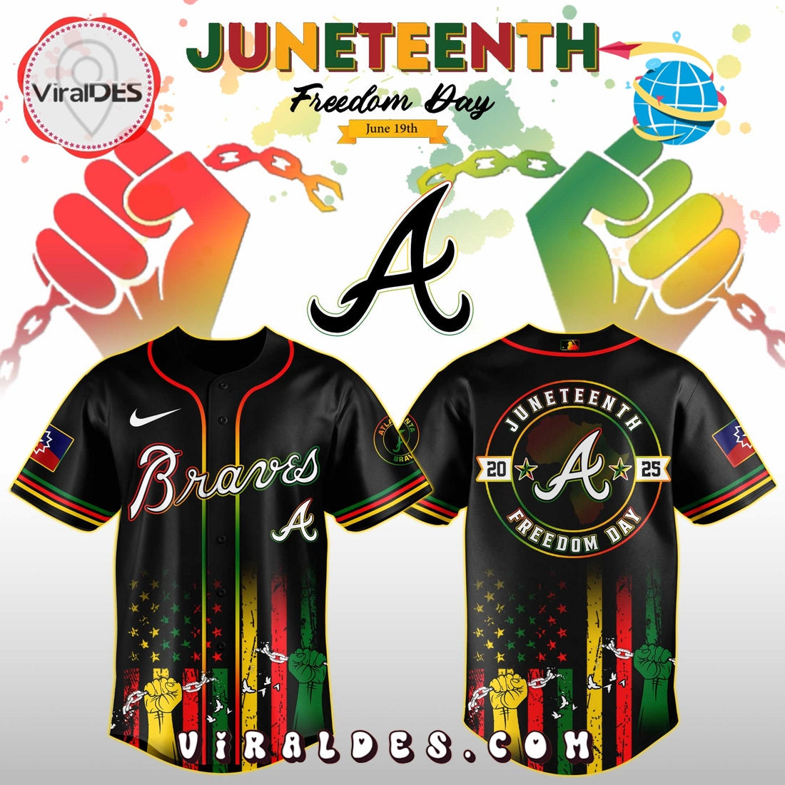 Atlanta Braves x Juneteenth Day Jersey