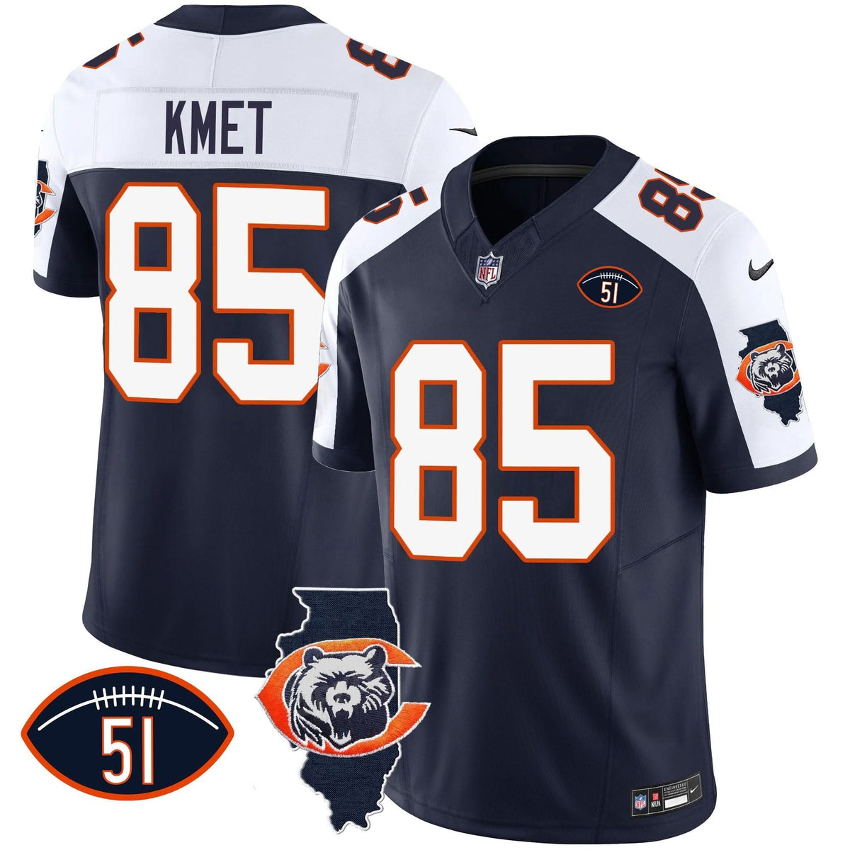 CHI Throwback Illinois Patch Vapor Jersey