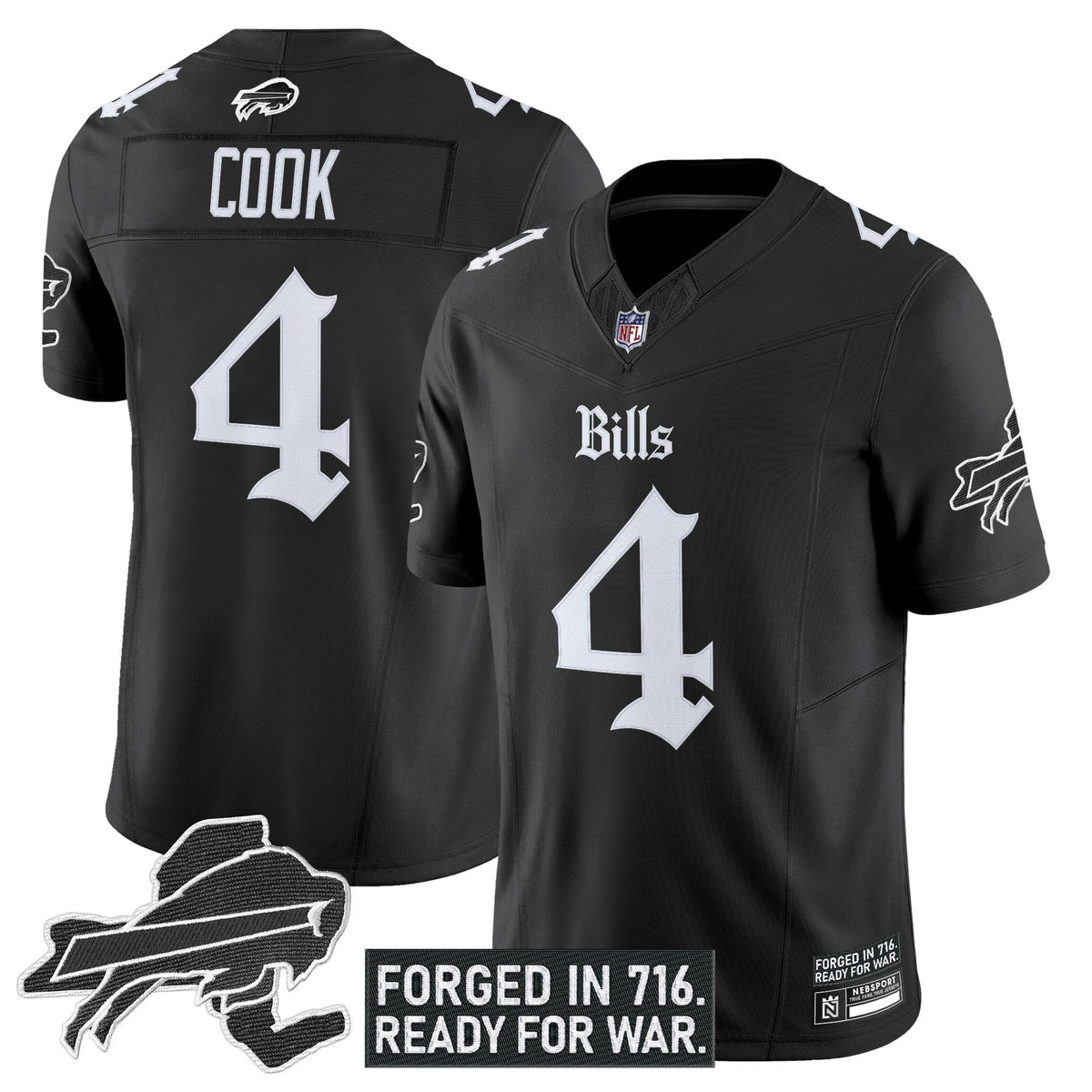 BUF 'Gothic Cold Front Edition' Vapor Limited Jersey